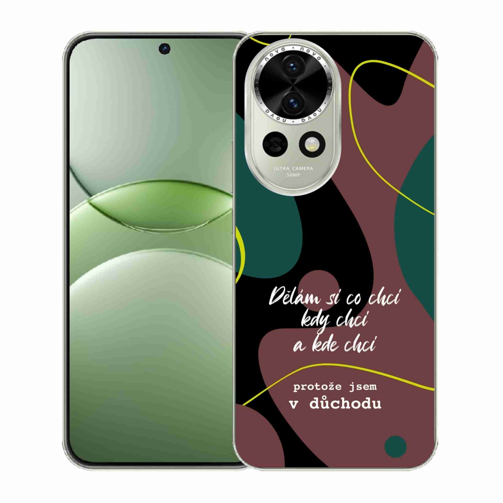 Gél borító mmCase a Huawei Nova 13 5G készülékhez - vicces szöveg 10 fekete háttér