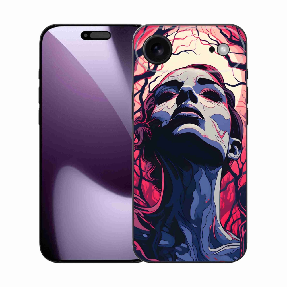 Gél borítás mmCase iPhone 17 Air készülékhez - absztrakt arc