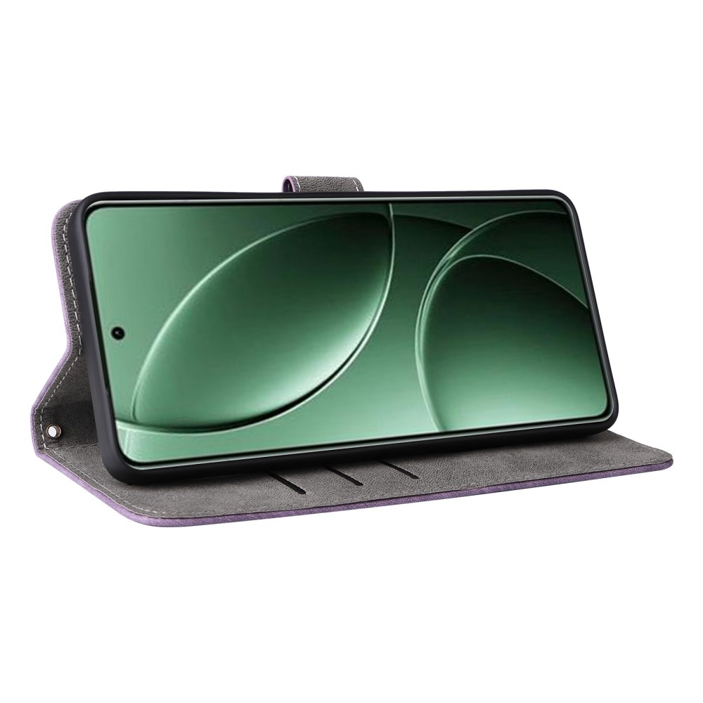 RFID könyvtáska a Xiaomi Poco F7 Pro 5G/Poco F7 Ultra 5G készülékhez - lila