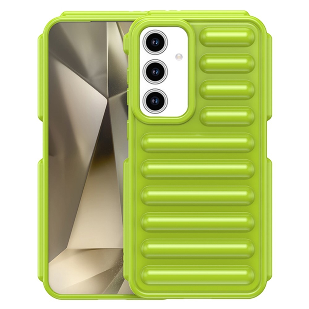 Kapszula tartós zselés tok Samsung Galaxy S24 FE készülékhez - zöld