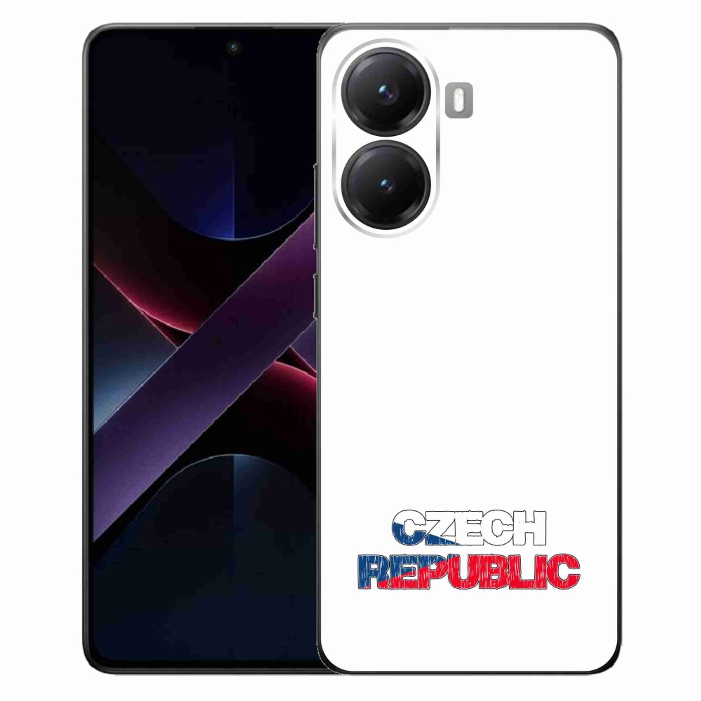 Gél borítás mmCase a Xiaomi Poco X7 Pro 5G - Csehország fehér háttérhez