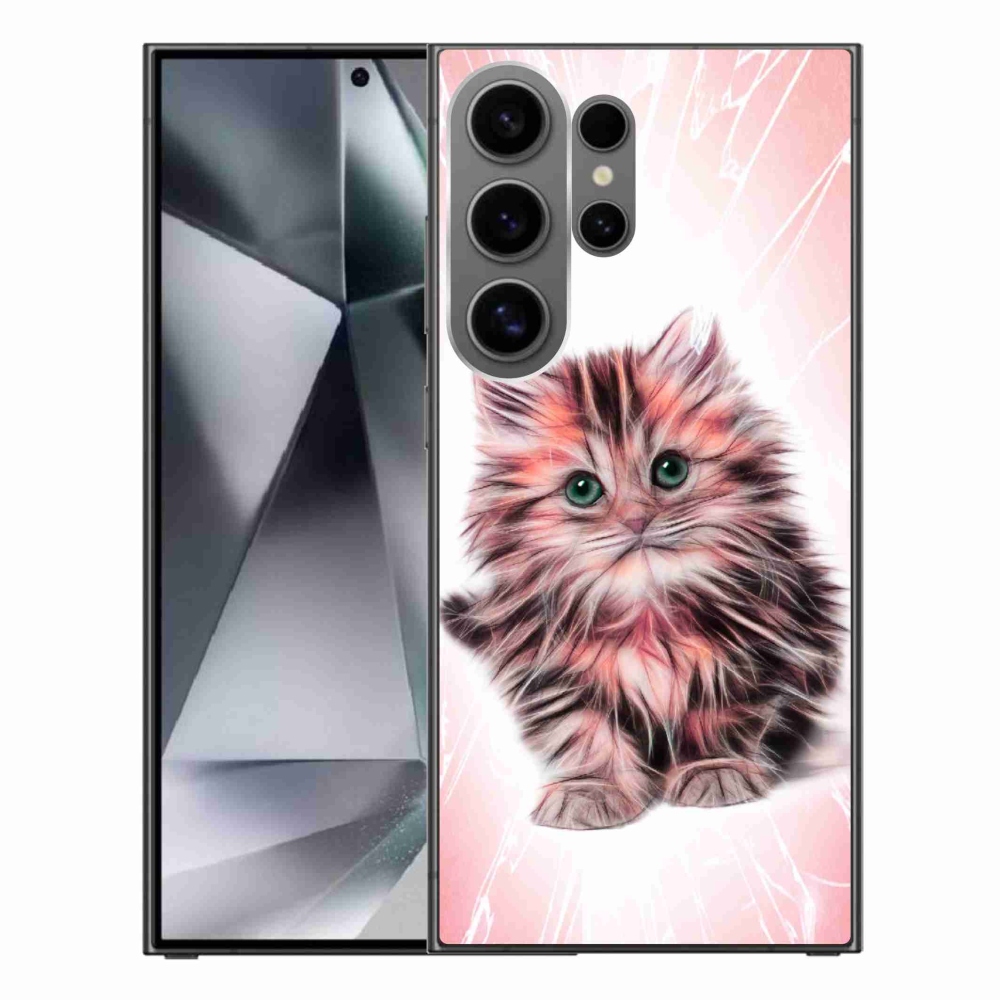 Gél borítás mmCase Samsung Galaxy S24 Ultra készülékhez - aranyos cica