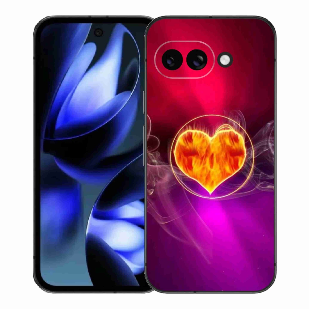 Gél borítás mmCase a Google Pixel 9a készülékhez - tüzes szív