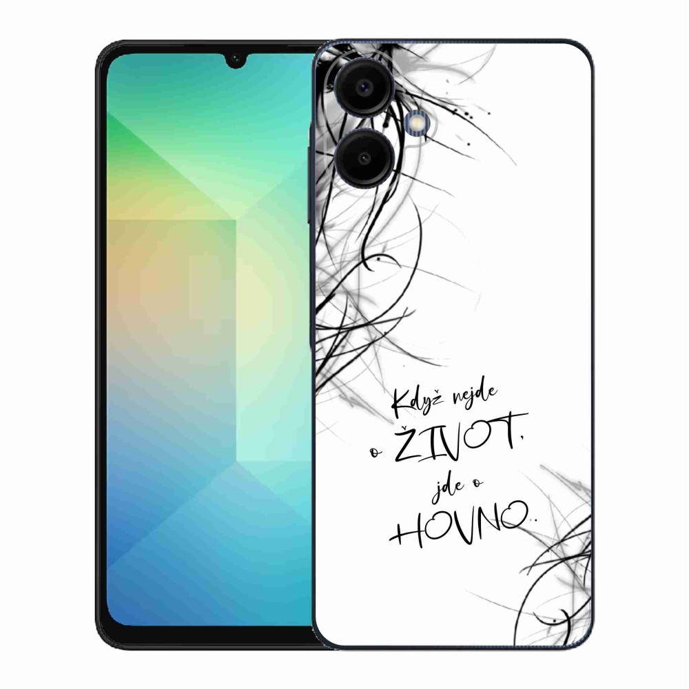 Gél borító mmCase Samsung Galaxy A06 4G - vicces szöveg 16 fehér háttér