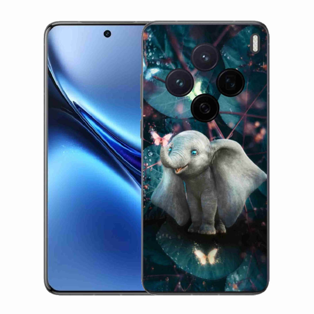 Zselés borítás mmCase a Vivo X200 5G készülékhez - aranyos elefánt