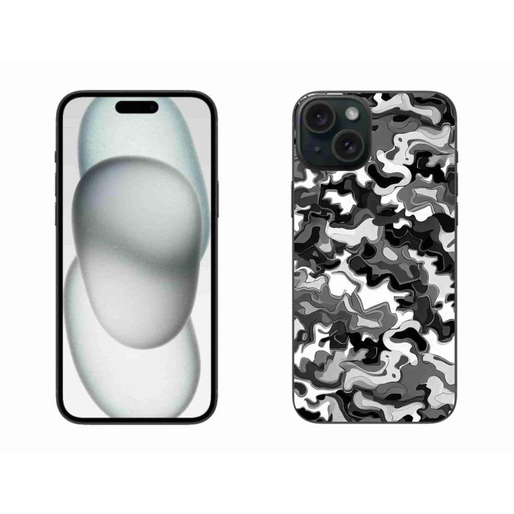 Zselés borítás mmCase iPhone 15 Plus készülékhez - terepszínű minta 3