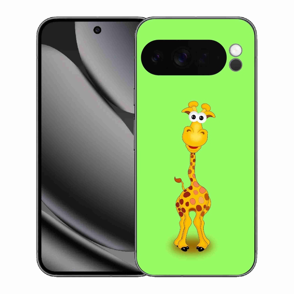 Zselés borítás mmCase a Google Pixel 10 Pro XL-hez - rajzfilm zsiráf