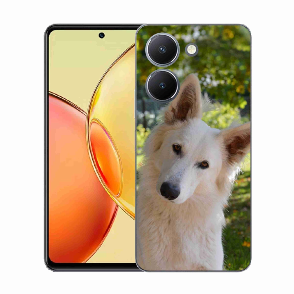 Gél borítás mmCase for Vivo Y36 - Fehér svájci juhász 1