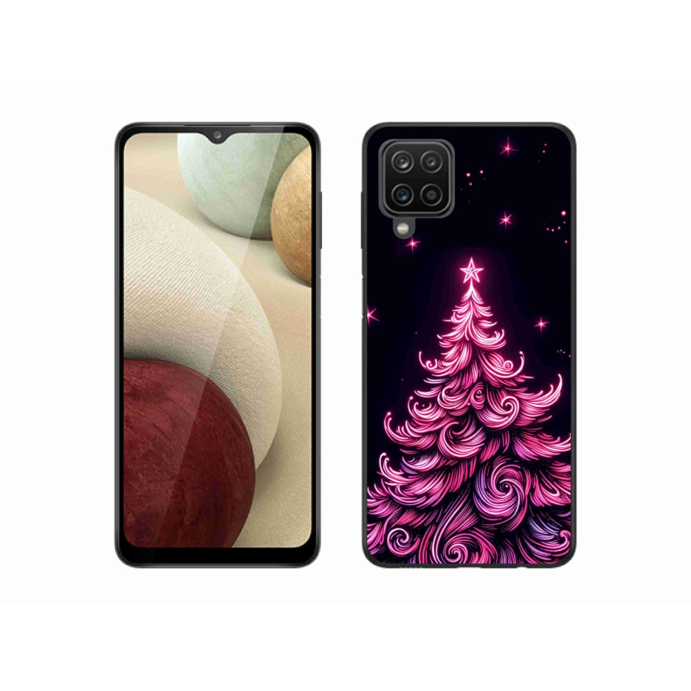 Gél borítás mmCase Samsung Galaxy M12 - neon karácsonyfa 2