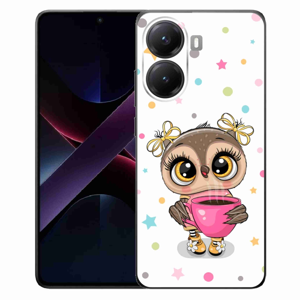 Gél borítás mmCase a Xiaomi Poco X7 Pro 5G számára - rajzfilm bagoly