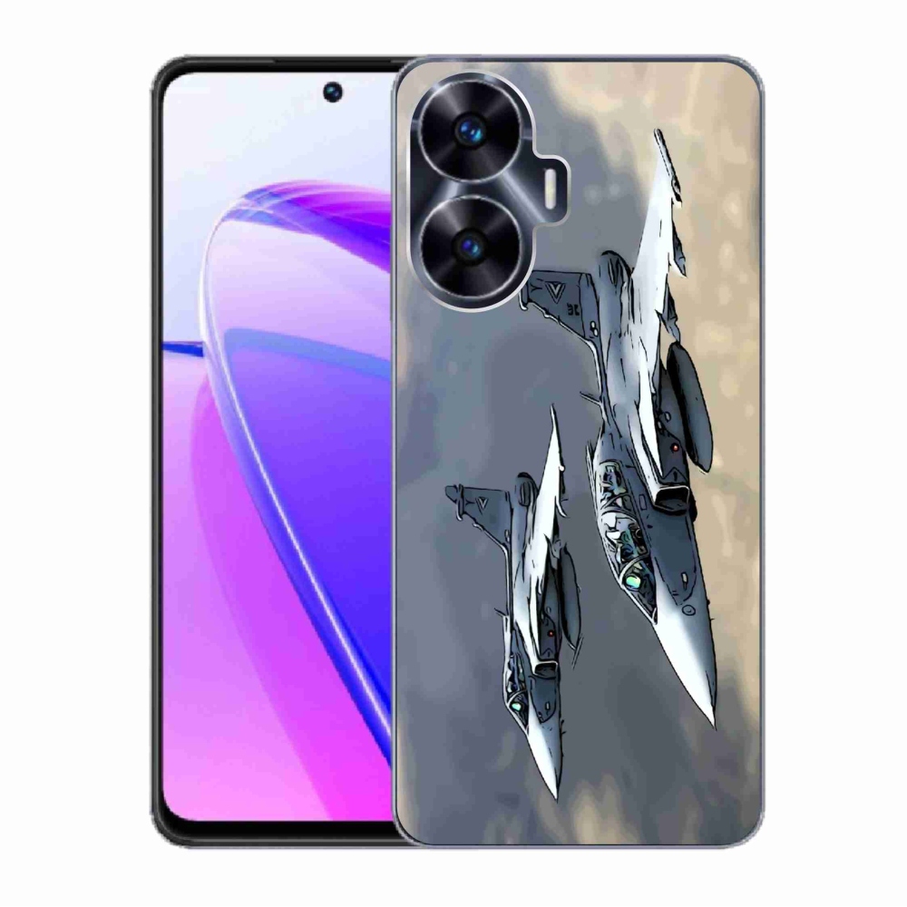 Gél borítás mmCase a Realme C55 készülékhez - vadászgépek