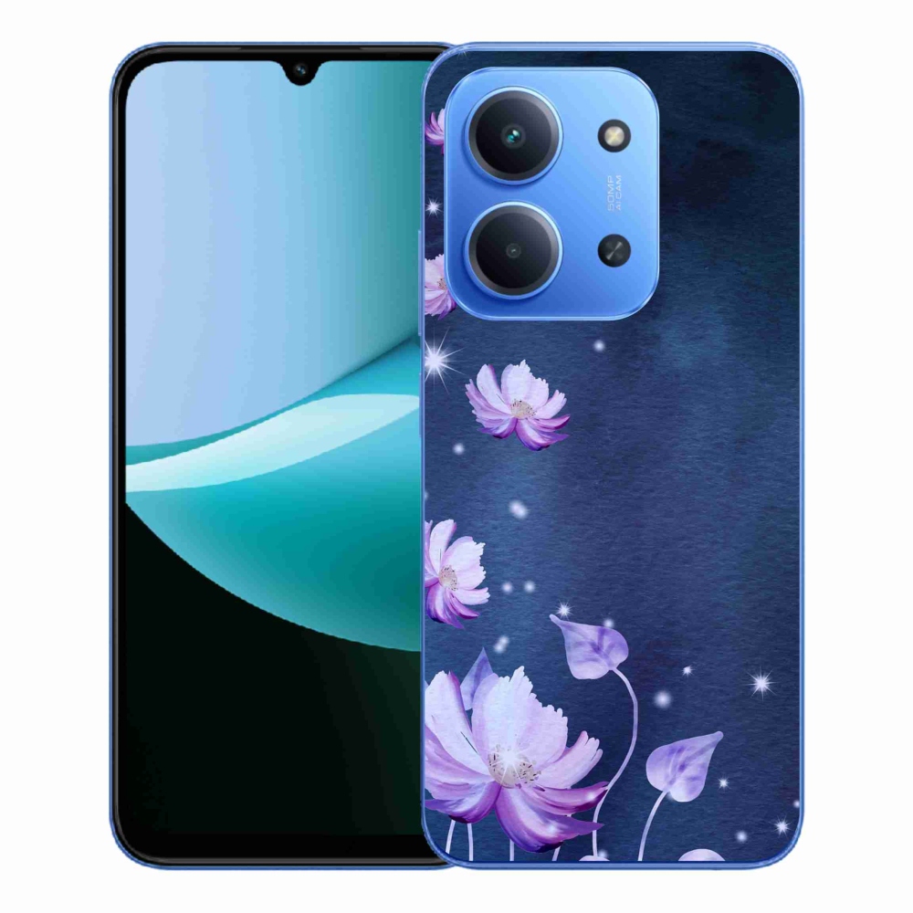 Gél borítás mmCase a Xiaomi Redmi 15C 4G/5G (173mm) - hulló virágokhoz