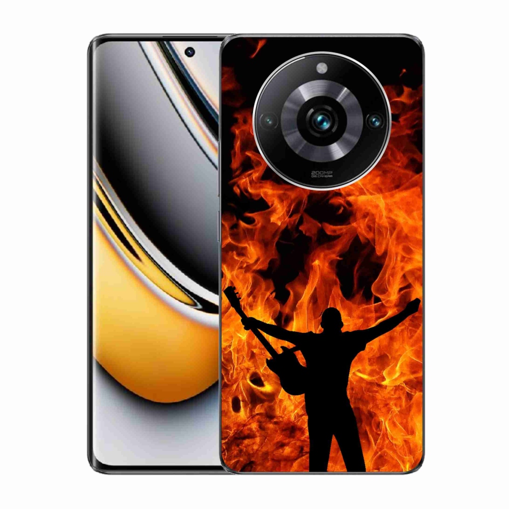 Gél borítás mmCase a Realme 11 Pro/11 Pro+ - zenész és tűz