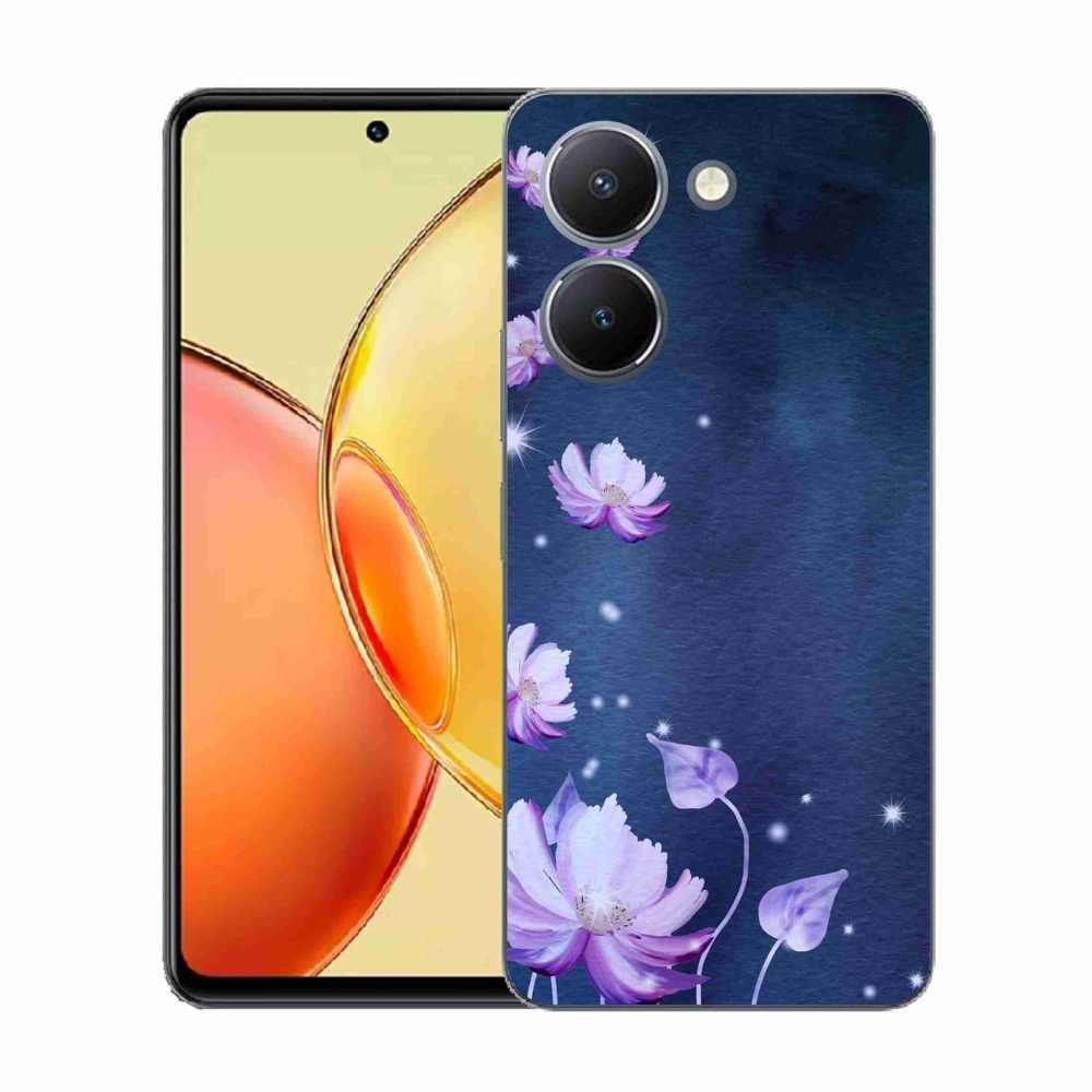 Gél borító mmCase a Vivo Y36-hoz - hulló virágok