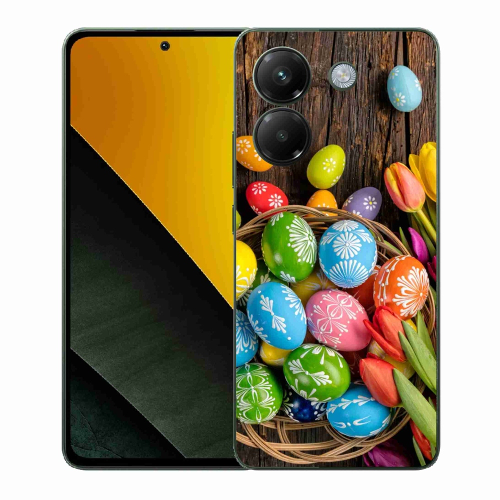 Gél borítás mmCase a Xiaomi Poco M7 Pro 5G számára - Húsvéti tojás