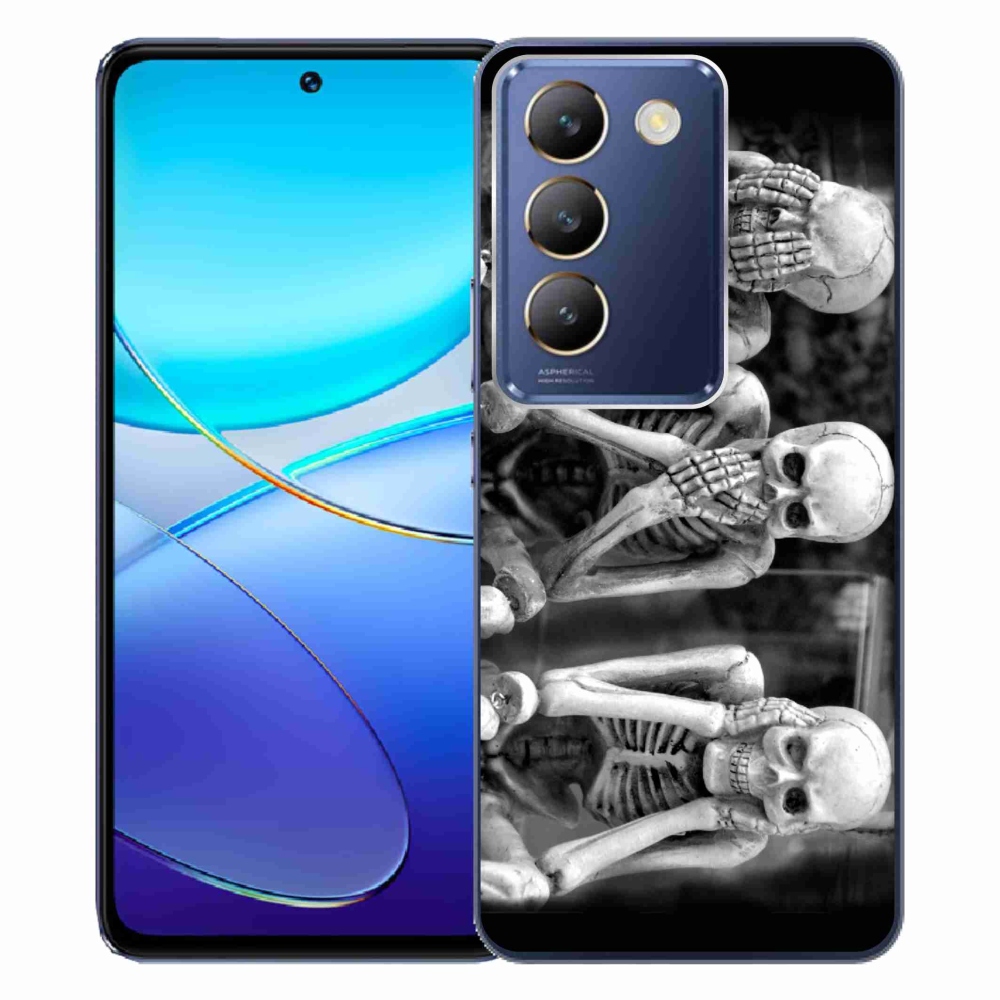 Gél borítás mmCase a Vivo V40 SE 4G/5G készülékhez - csontvázak