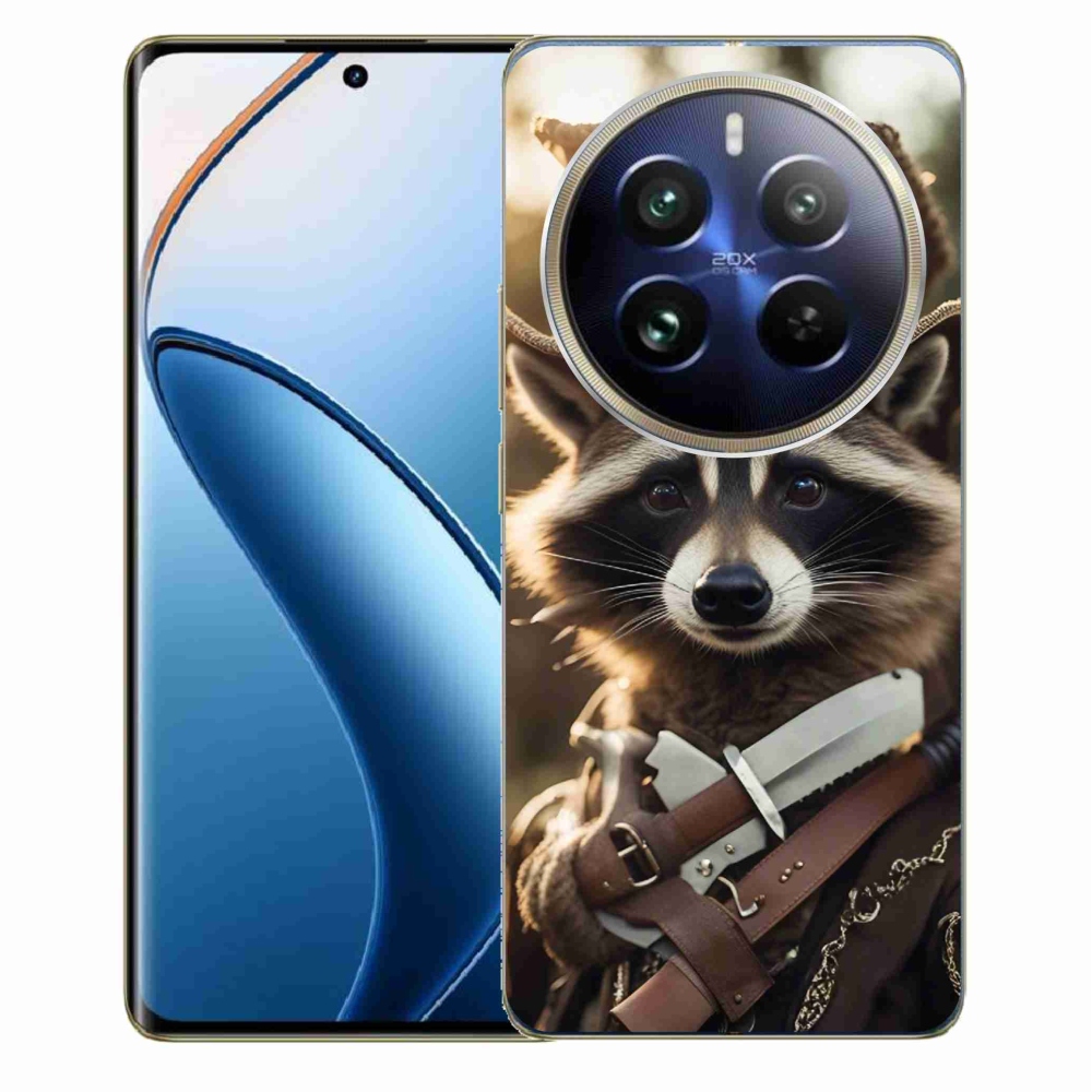 Gél borítás mmCase a Realme 12 Pro 5G/12 Pro+ 5G számára - mosómedve egyenruhában