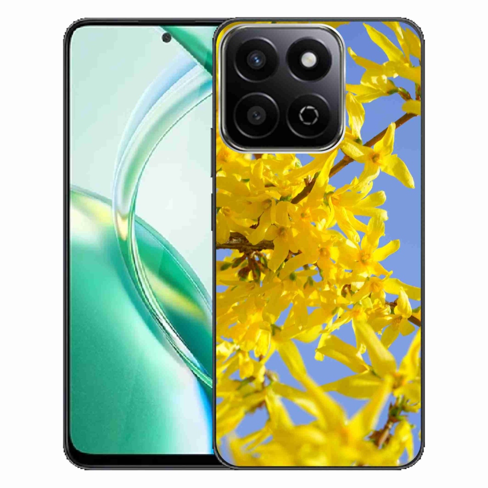 Zselés borító mmCase a Honor 200 Smart 5G készülékhez - sárga virágok