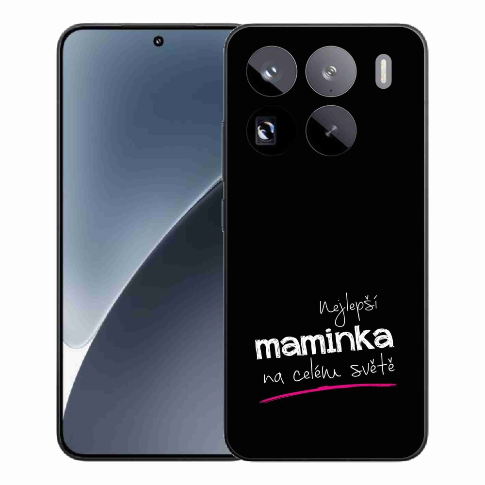 Gél borító mmCase a Xiaomi 15 Pro - legjobb anya 4 fekete háttérrel