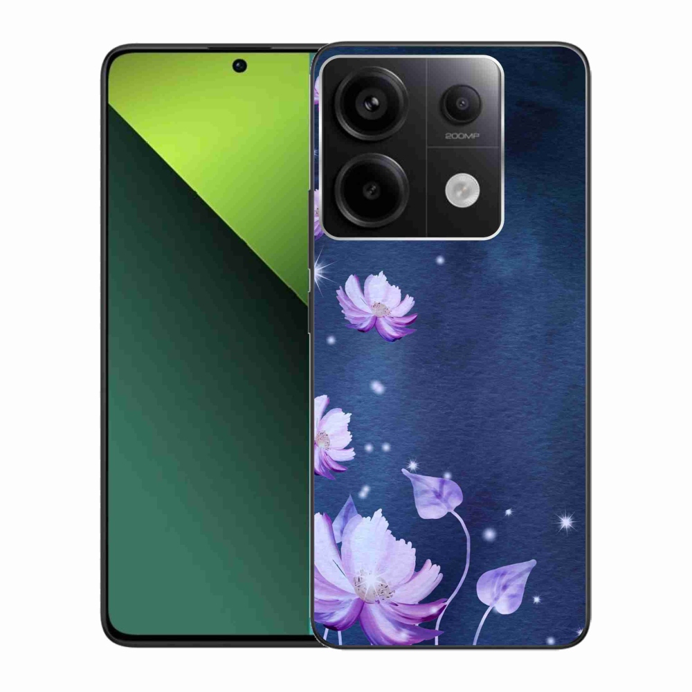 Gél tok mmCase a Xiaomi Redmi Note 13 Pro 5G/Poco X6 5G számára - hulló virágok