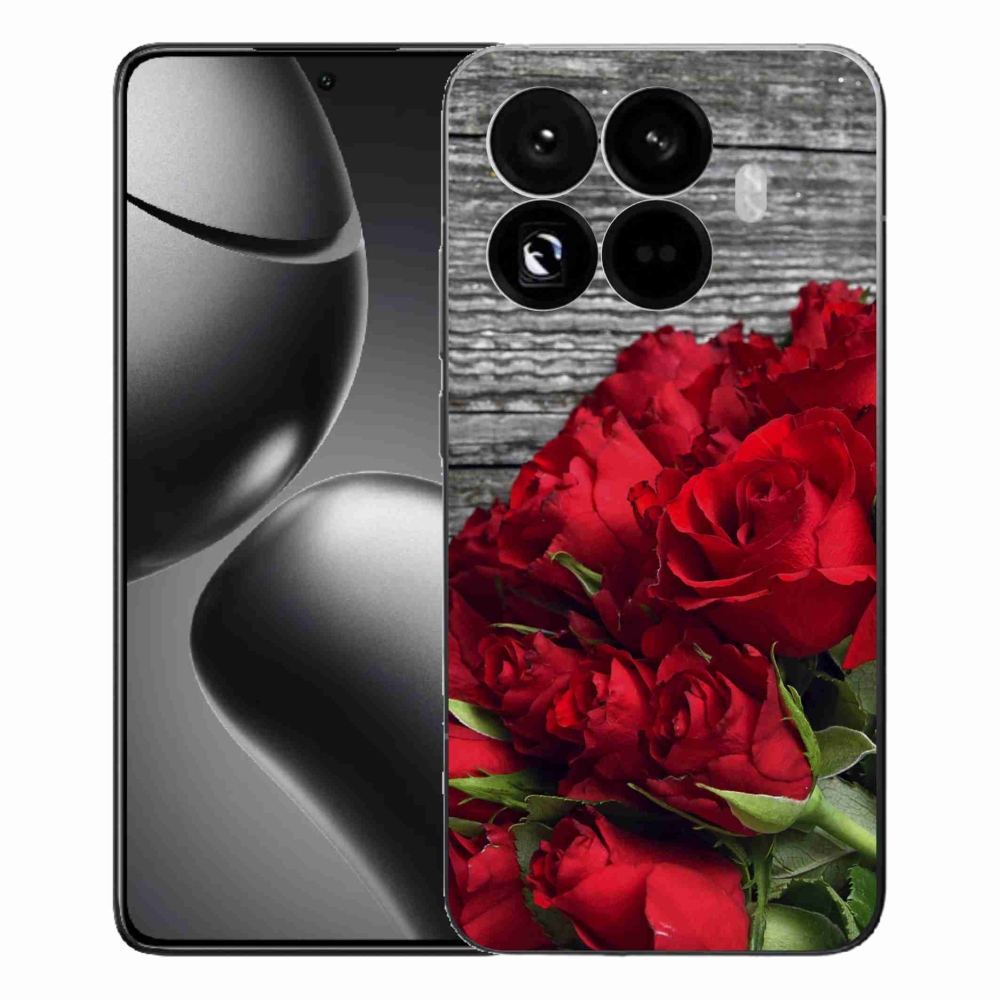 Gél borítás mmCase a Xiaomi 15T Pro számára - piros rózsa