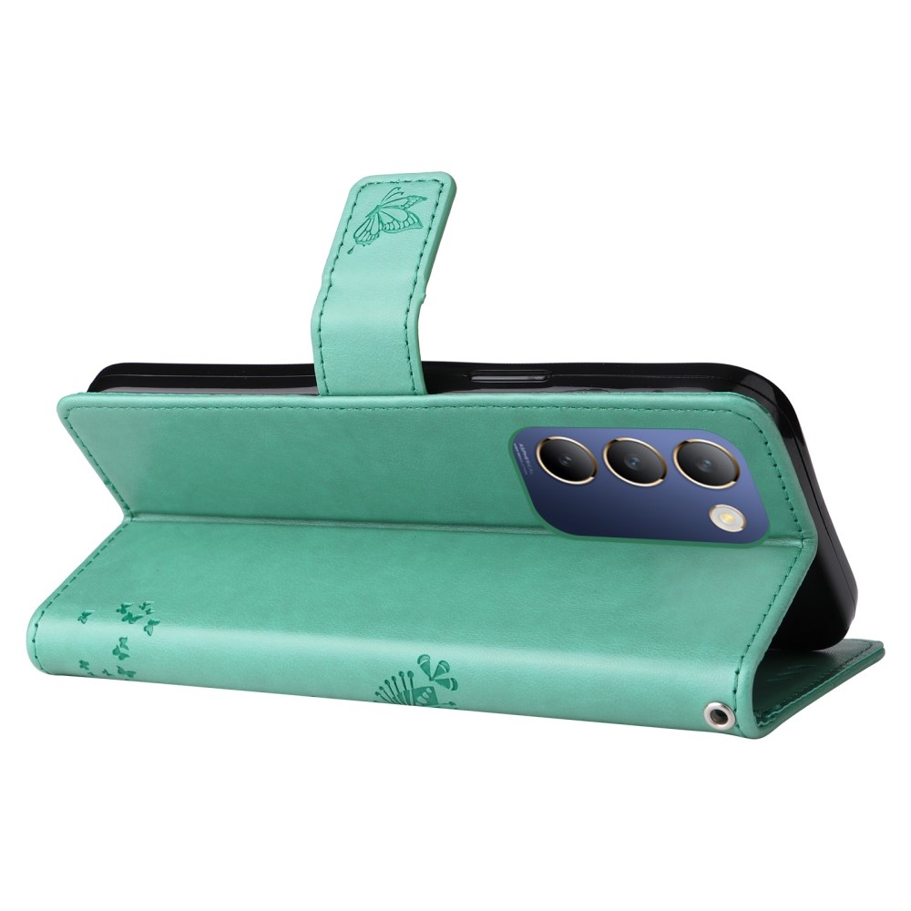 Fa könyv tok a Vivo V40 SE 4G/5G készülékhez - teáskék színű