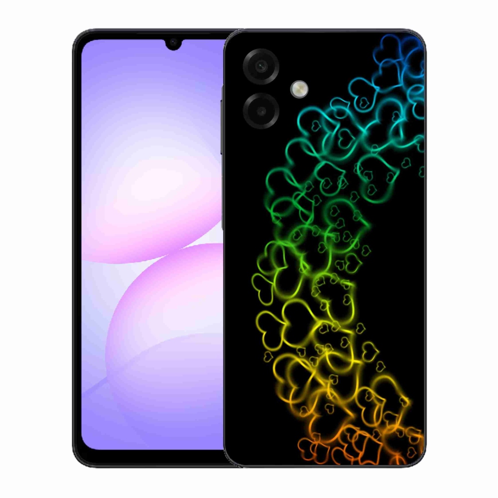 Zselés borítás mmCase Samsung Galaxy A07 4G - színes szívek