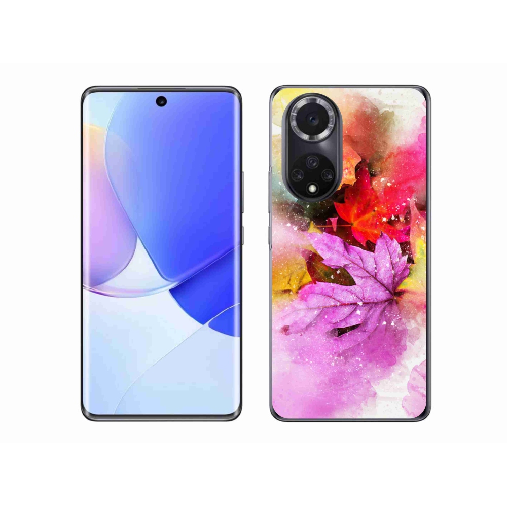 Gél borító mmCase a Huawei Nova 9-hez - színes levelek