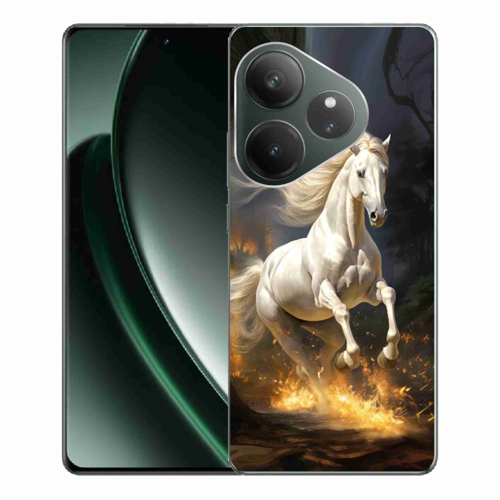 Zselés borítás mmCase a Realme GT 6 5G/GT 6T 5G - fehér ló 2