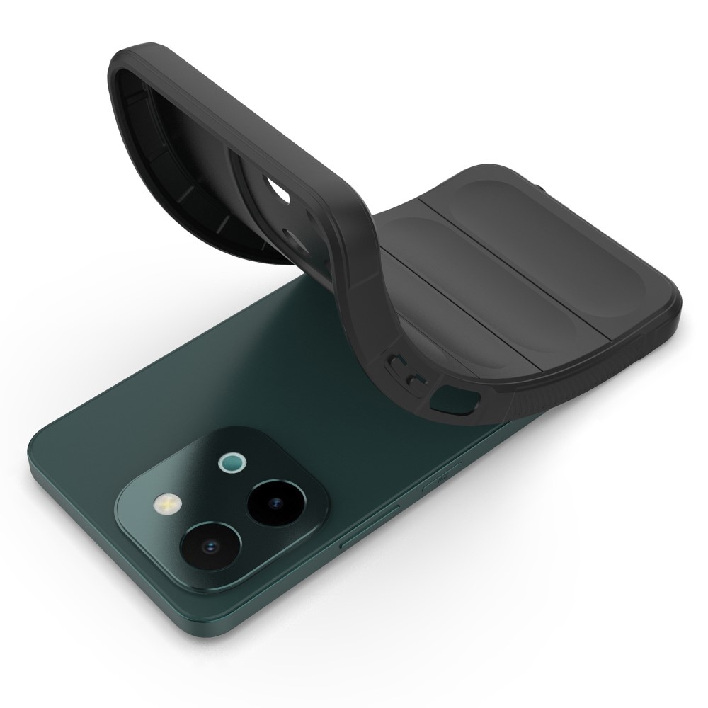 Rugg tartós zselés tok a Vivo Y28-hoz - fekete