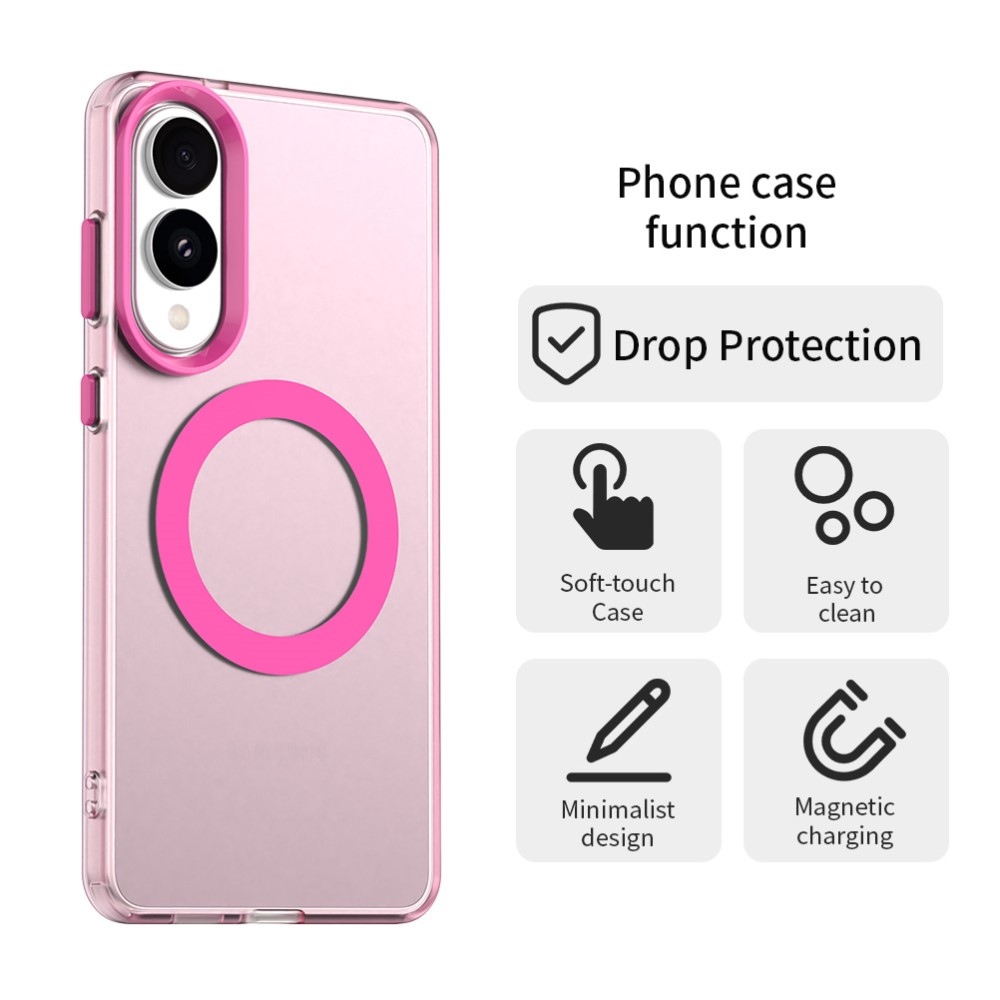 Candy zselés tok MagSafe-val a Samsung Galaxy S25 Edge készülékre - rózsaszín