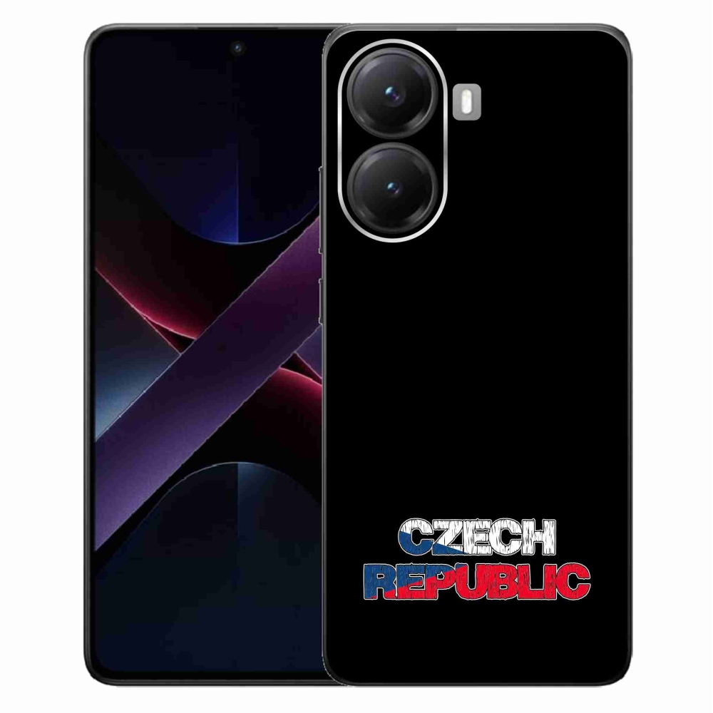 Gél borító mmCase a Xiaomi Poco X7 Pro 5G - Csehország fekete háttérhez