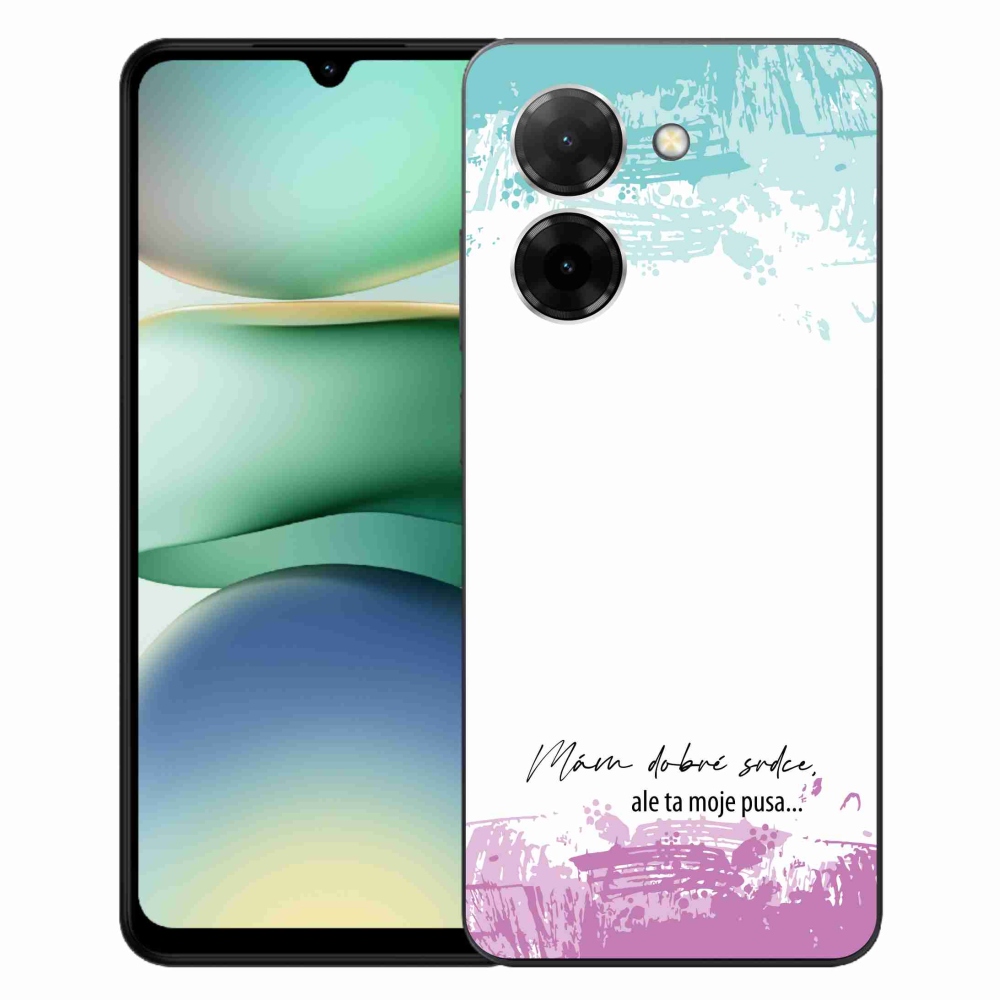 Gél borító mmCase a Xiaomi Redmi A5 (171.7x77.8x8.3mm) - vicces szöveg 3 fehér háttérrel