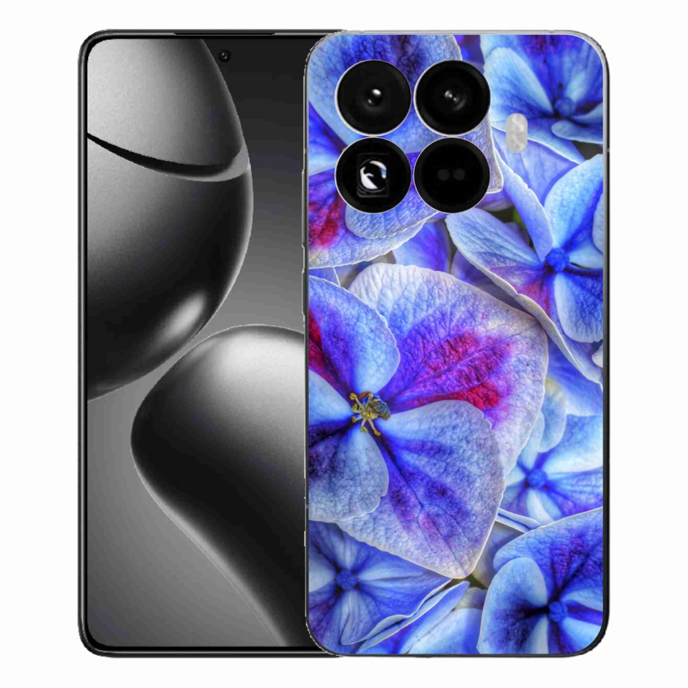 Gél borítás mmCase a Xiaomi 15T Pro számára - kék virágok 1