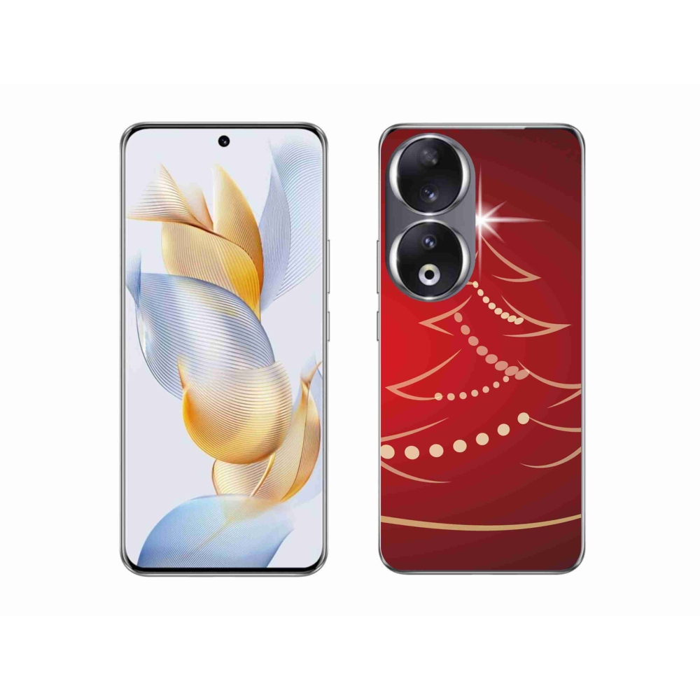 Gél borító mmCase a Honor 90-hez - karácsonyfa karikatúra