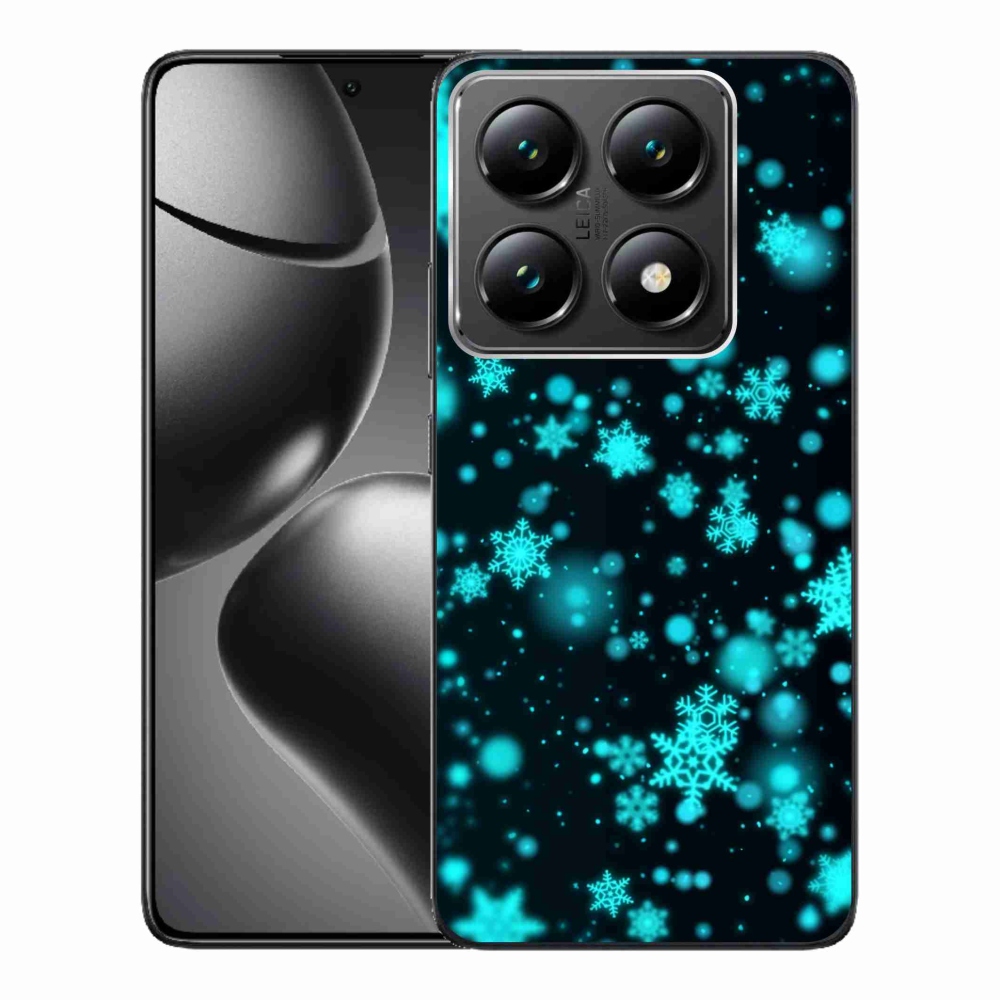 Gél borítás mmCase a Xiaomi 14T Pro számára - hópelyhek 1