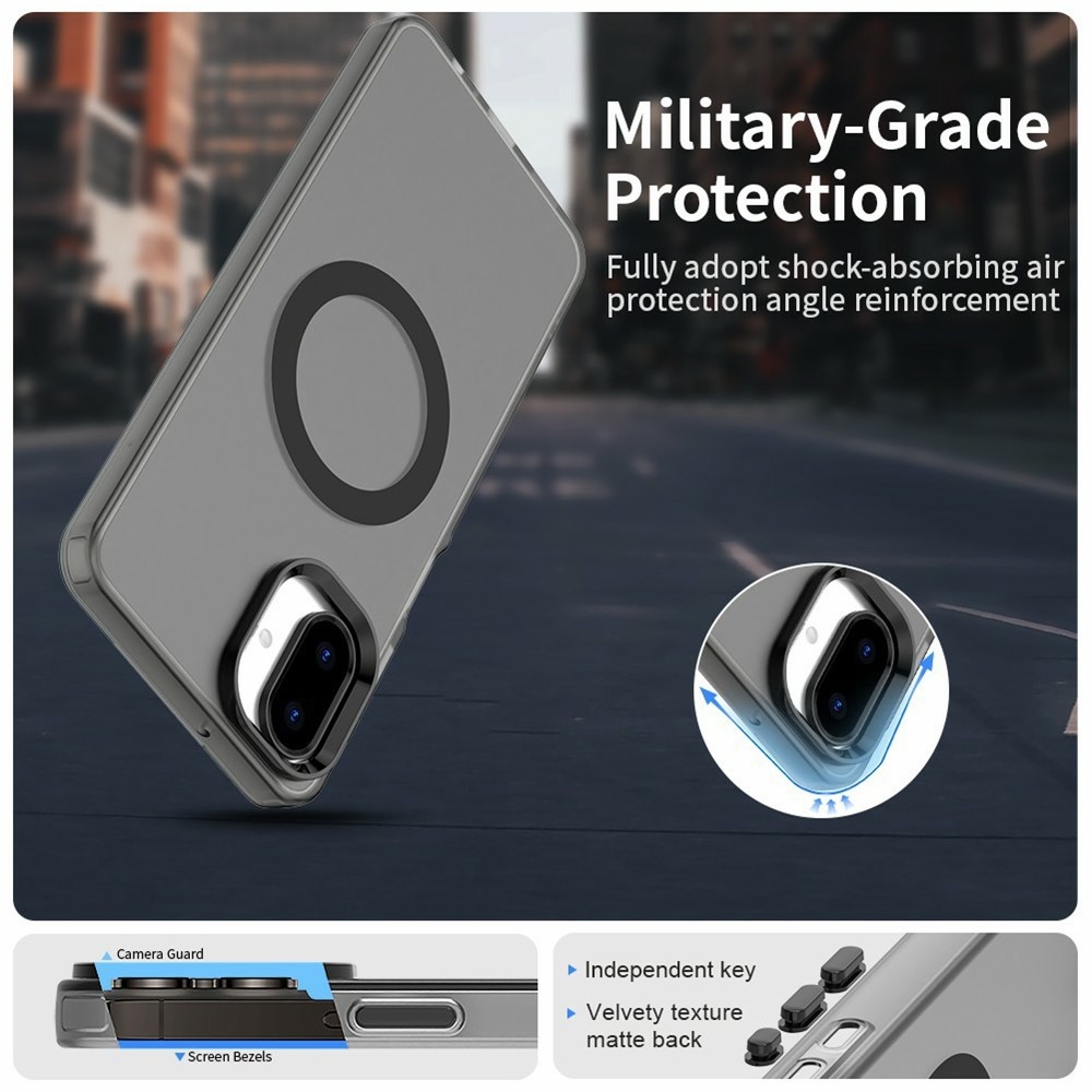 Candy zselés tok MagSafe Samsung Galaxy A07 4G - fekete