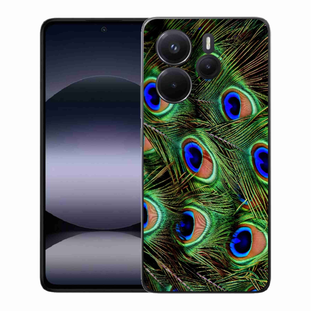 Zselés borítás mmCase a Xiaomi Redmi Note 14-hez - pávatoll