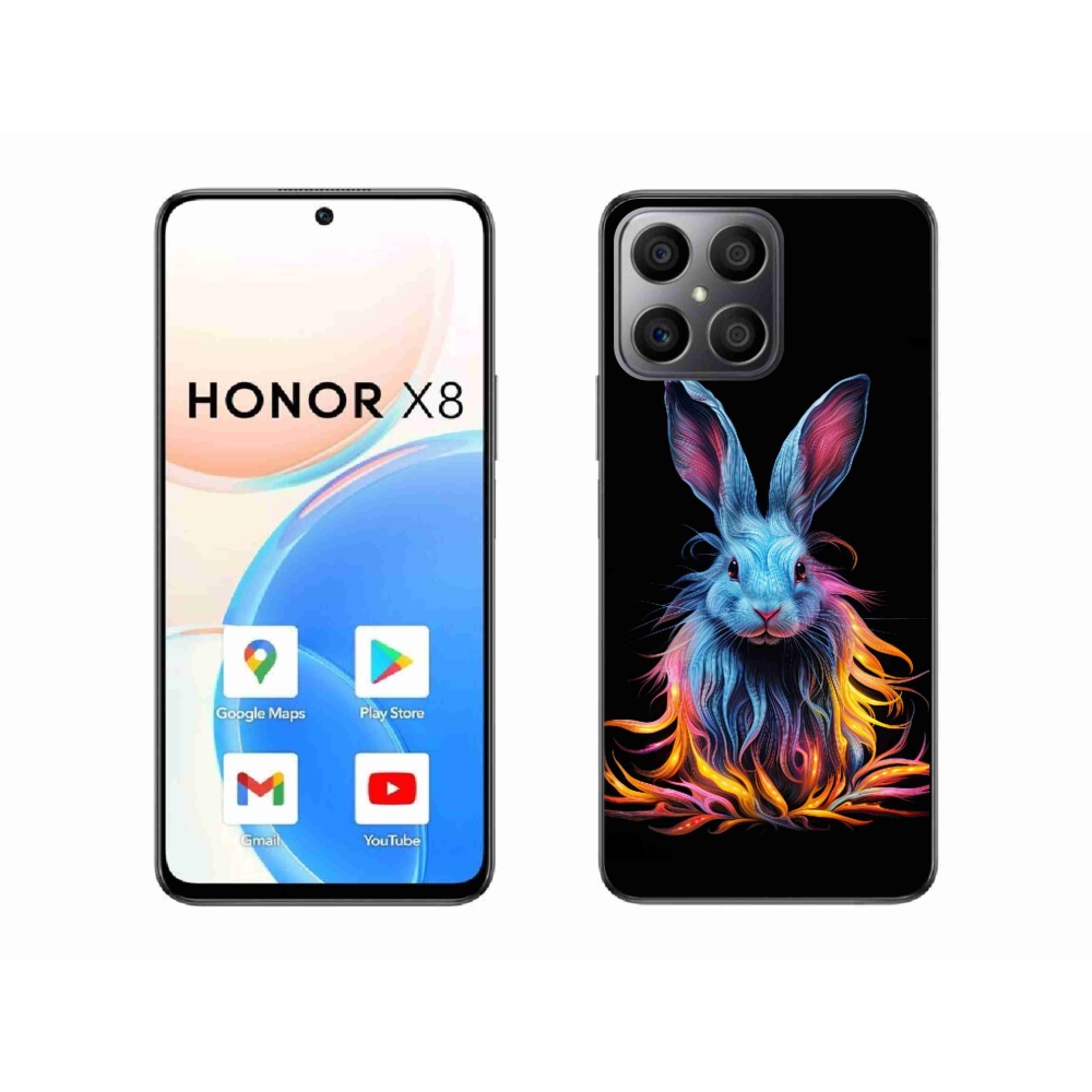 Gél borítás mmCase a Honor X8-hoz - absztrakt nyúl