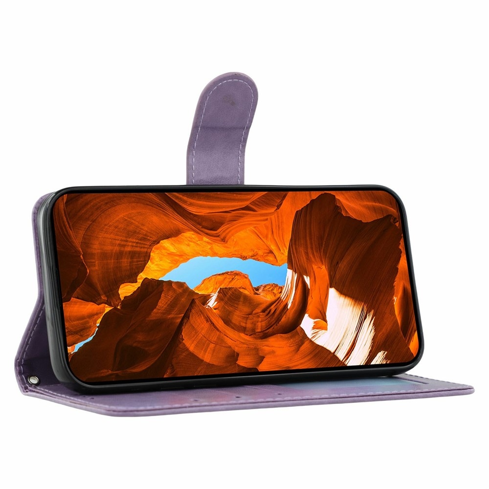 Vérrögök könyv tok Xiaomi Redmi 15 5G - lila