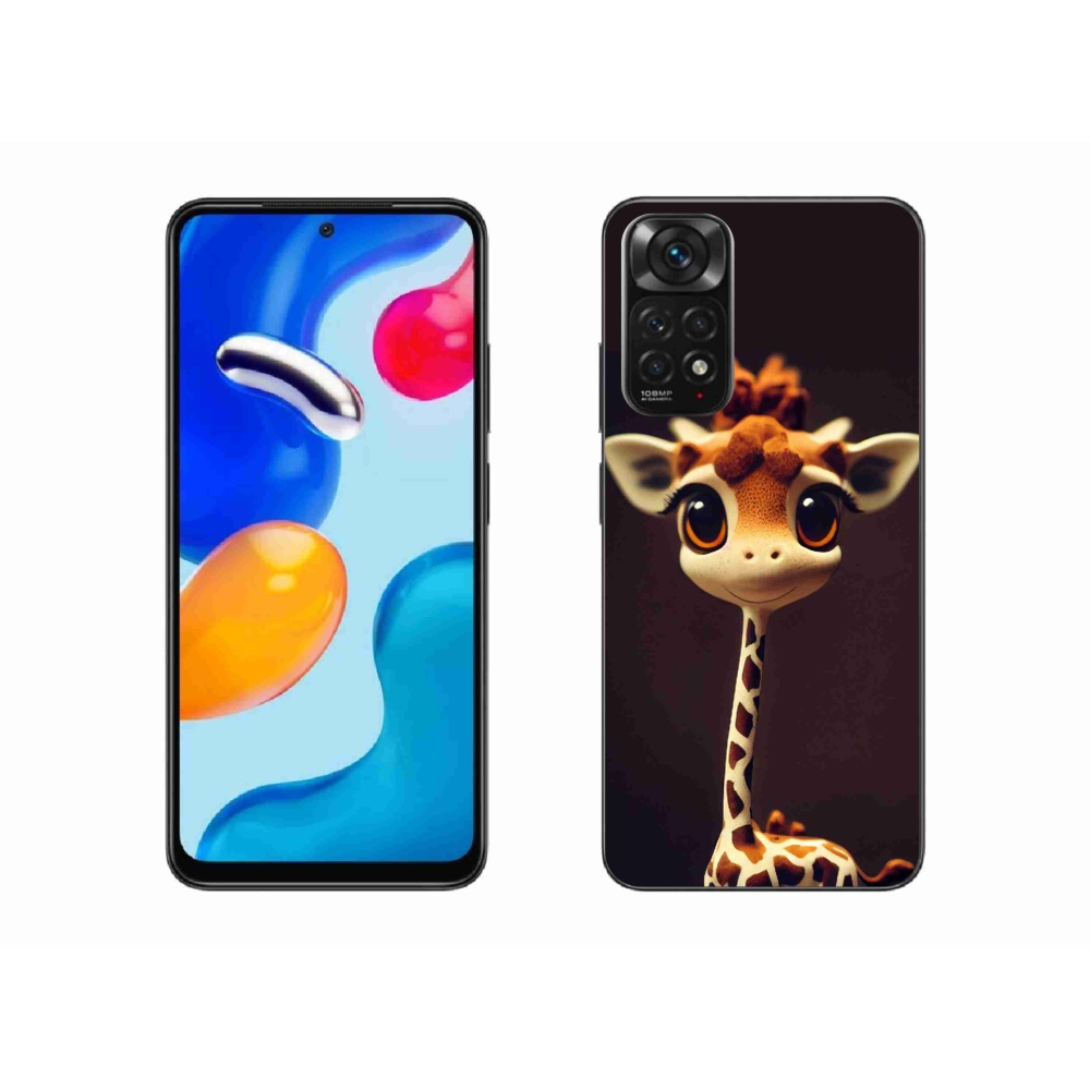 Gél borítás mmCase a Xiaomi Redmi Note 11 4G-hez - kis zsiráf