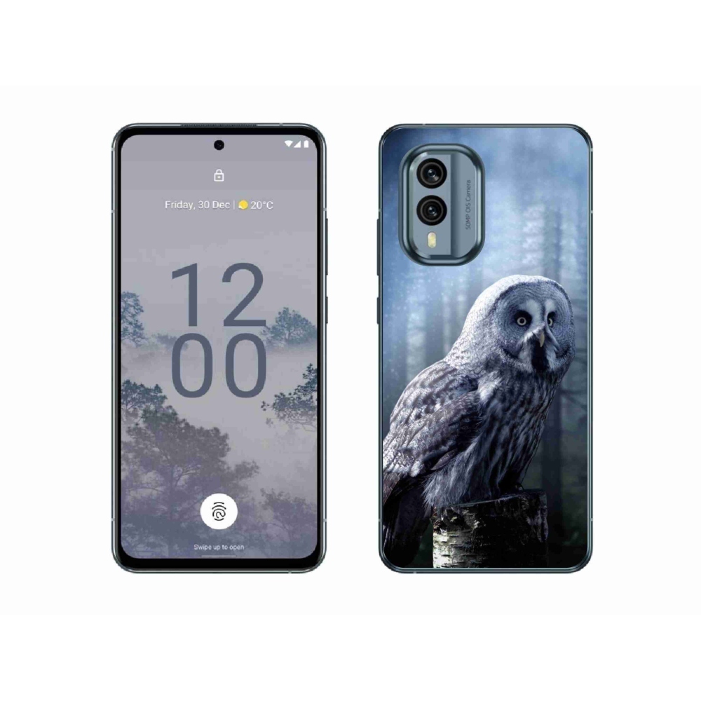 Zselés borítás mmCase a Nokia X30 5G készülékhez - bagoly