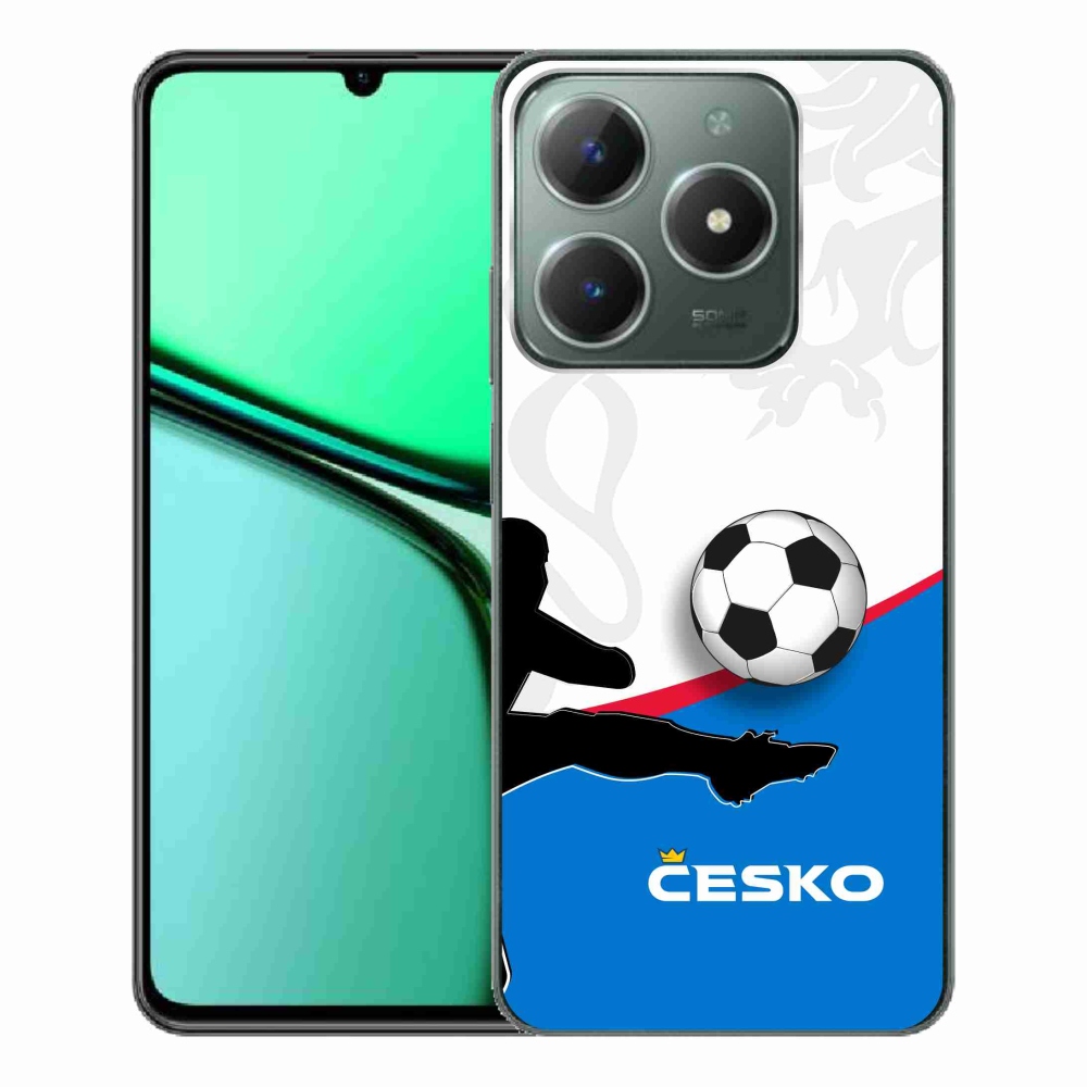 Gél borítás mmCase a Realme C61 készülékhez - futball Csehország 3