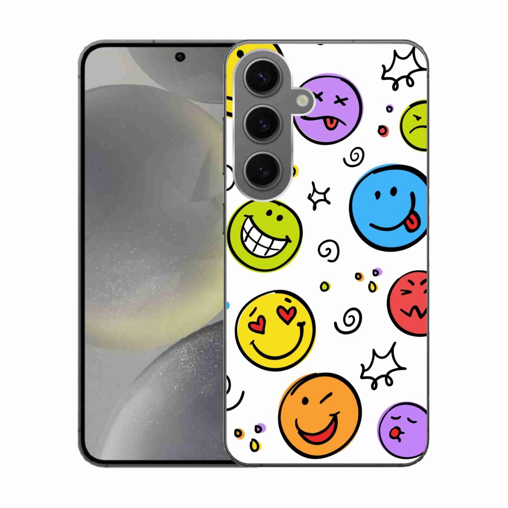 Gél borítás mmCase Samsung Galaxy S24 készülékhez - smiley-k