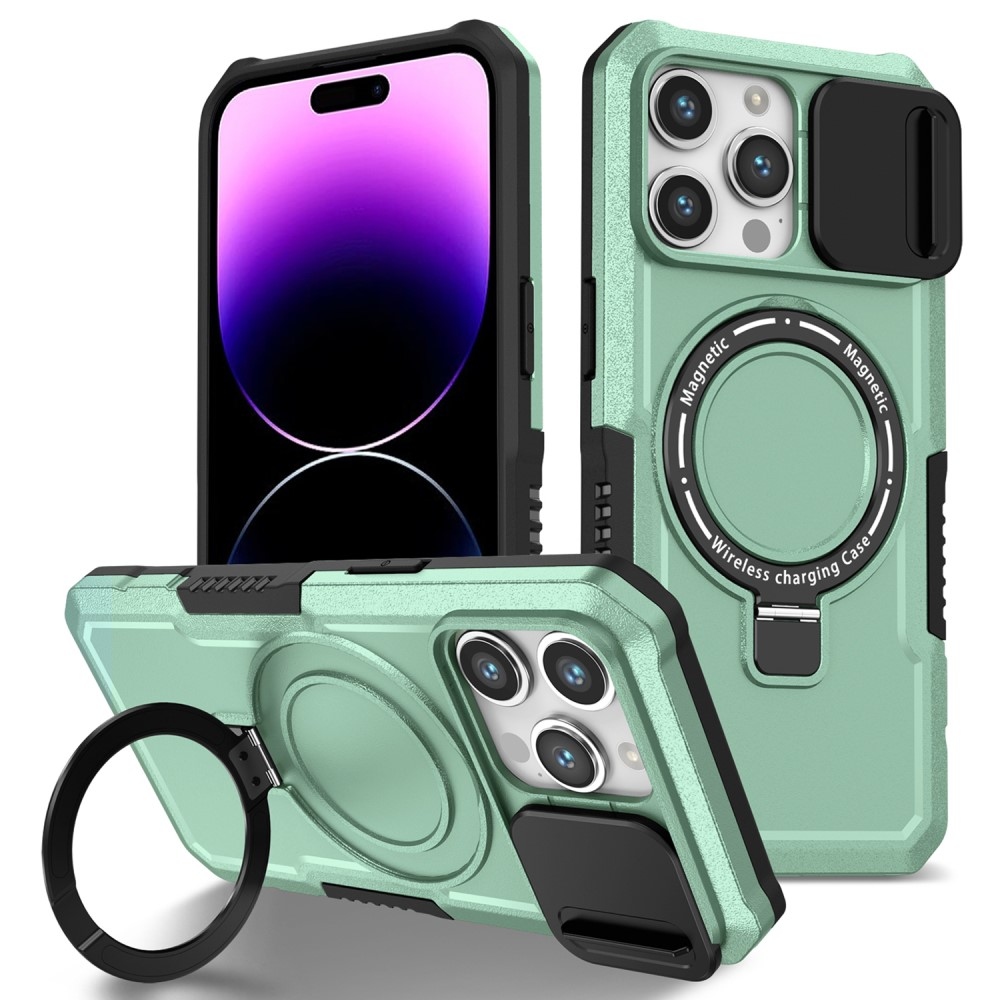 Katonai strapabíró védőburkolat MagSafe-vel iPhone 14 Pro Max készülékhez - világoszöld
