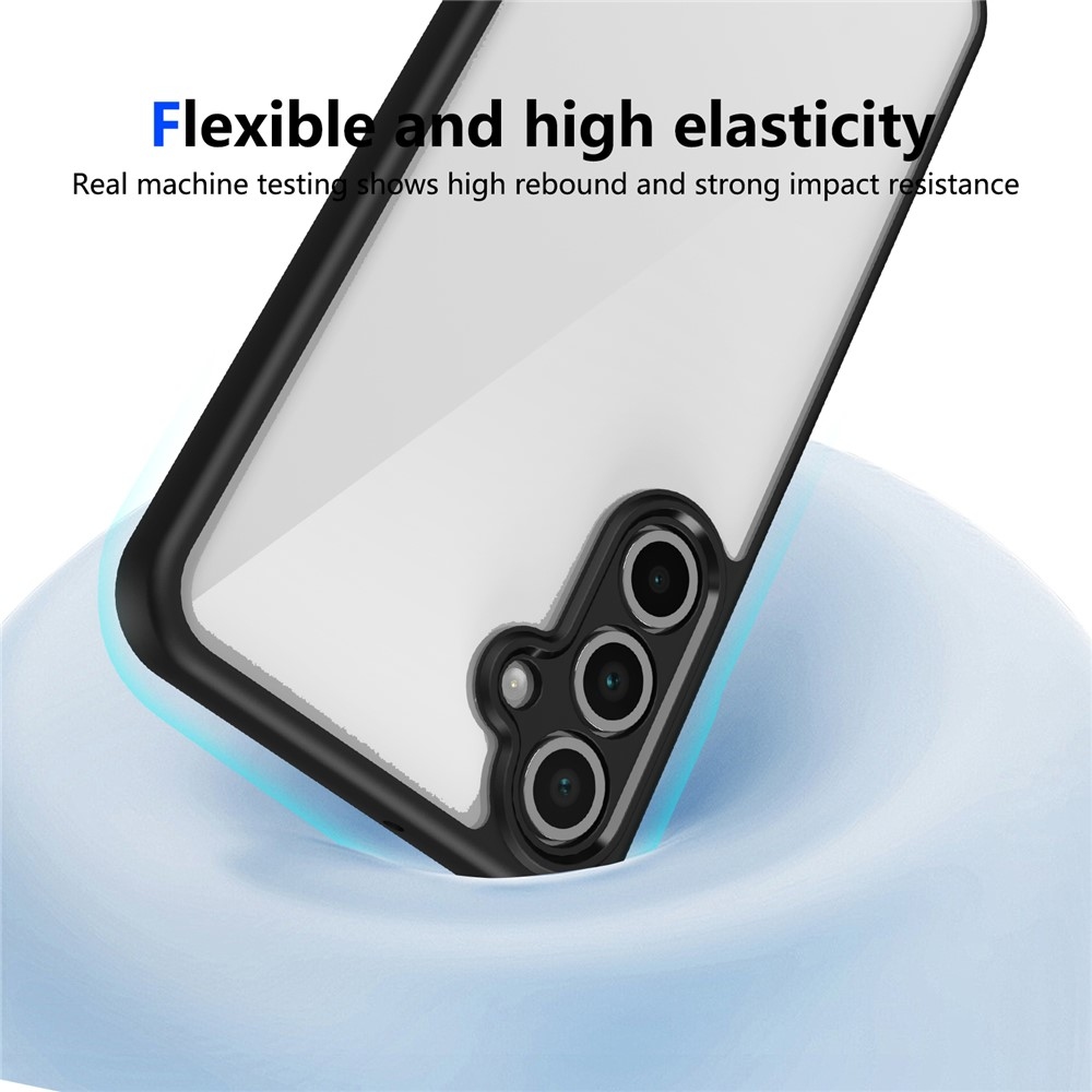 Zselés hátlapi tok fix hátlappal Samsung Galaxy A17 4G/5G - fekete