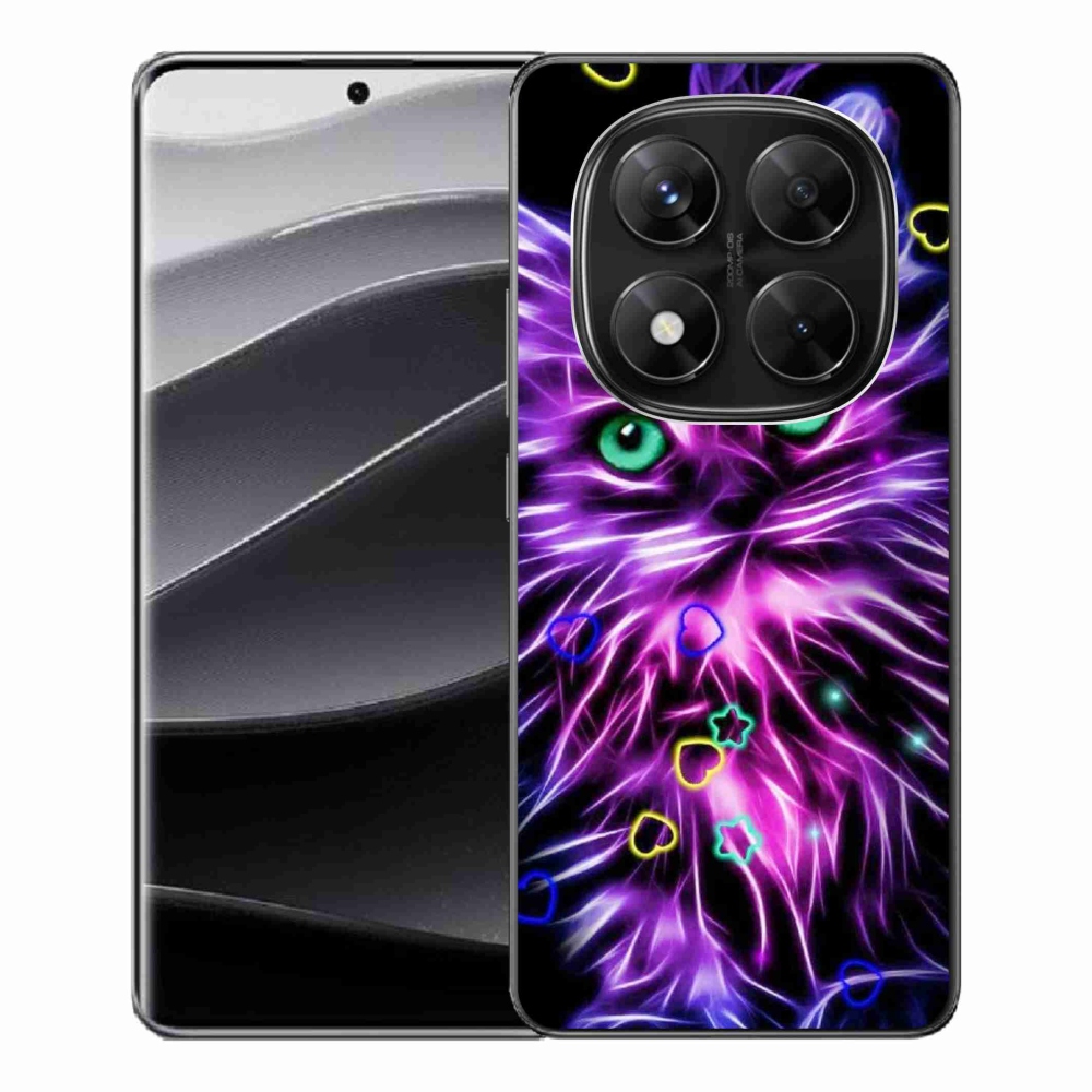 Gél borítás mmCase a Xiaomi Redmi Note 14 Pro 5G/Poco X7 5G számára - absztrakt macska