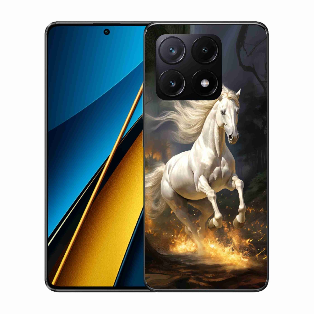 Gél borítás mmCase a Xiaomi Poco X6 Pro 5G-hez - fehér ló 2