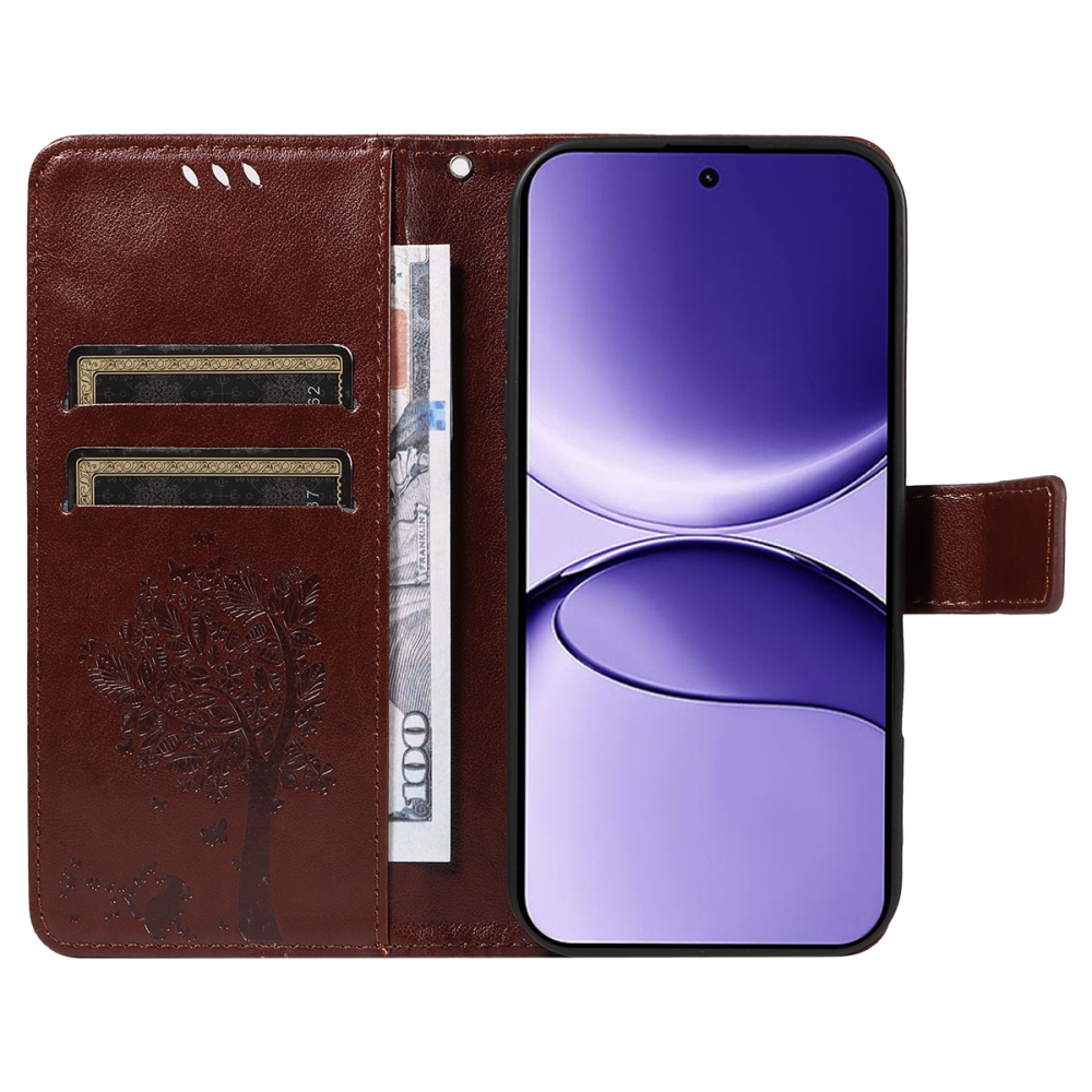 Fák könyve tok Xiaomi Poco F7 5G-hez - barna