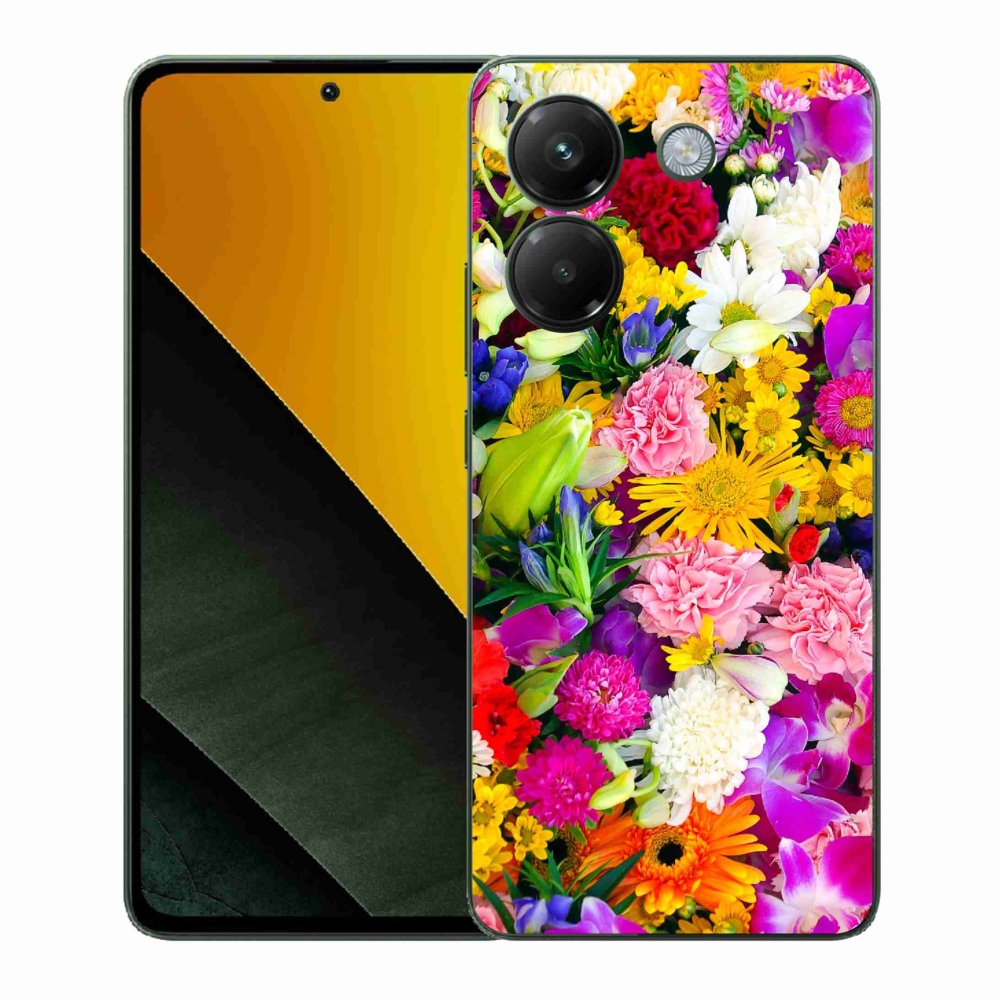 Gél borító mmCase a Xiaomi Poco M7 Pro 5G számára - virág 12